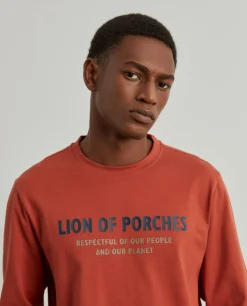 Sweater de algodão com estampado