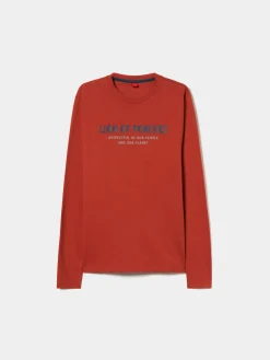 Sweater de algodão com estampado