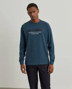 Sweater de algodão com estampado