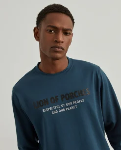 Sweater de algodão com estampado