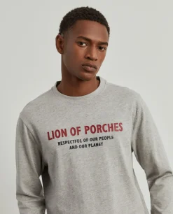 Sweater de algodão com estampado