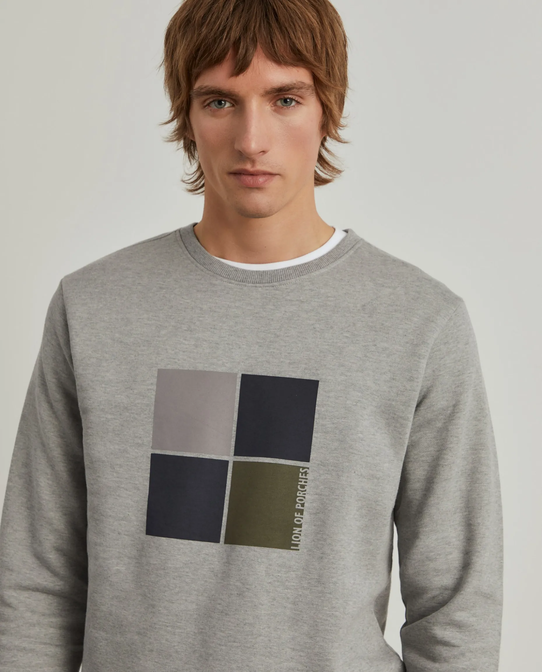 Sweater de algodão com estampado