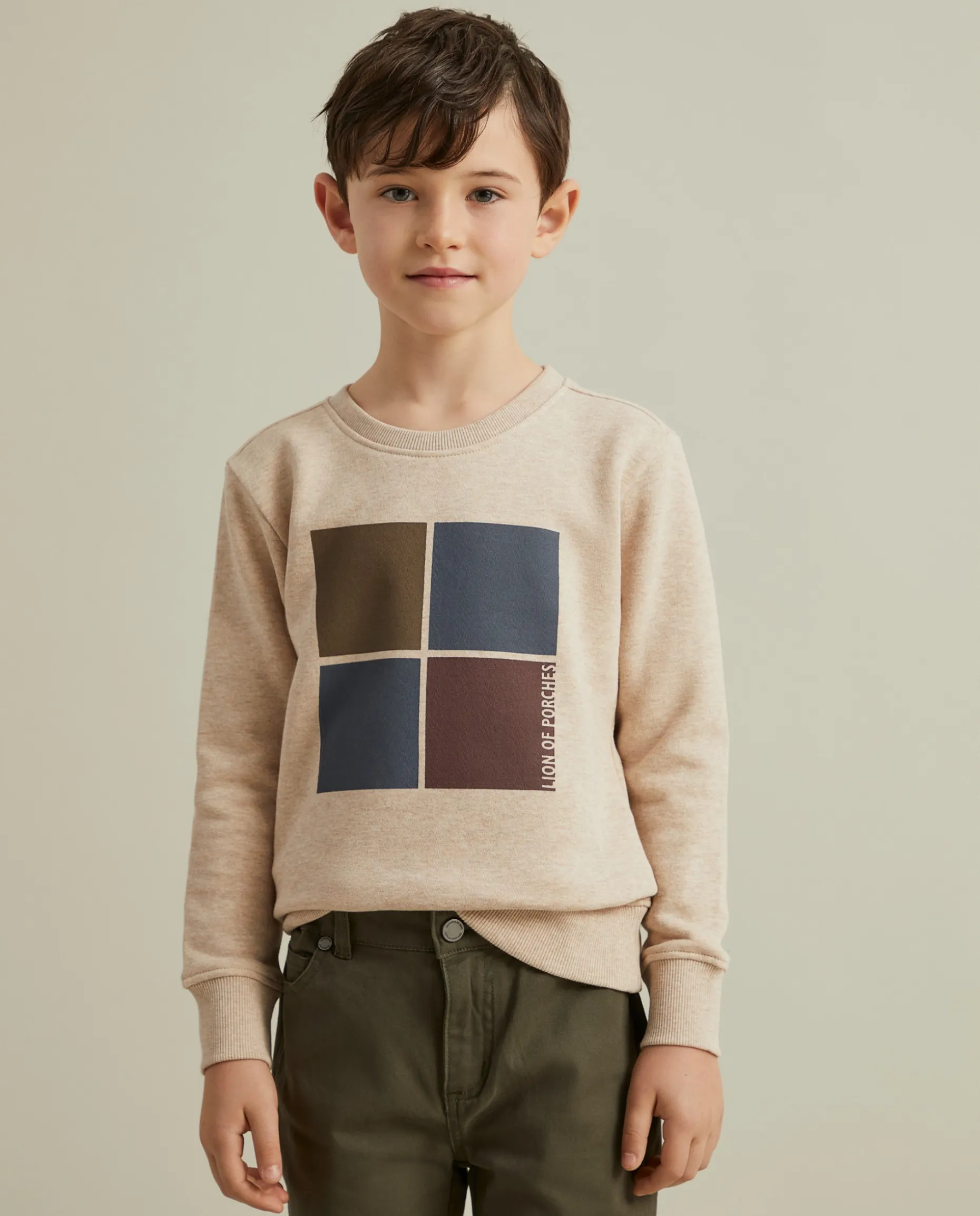 Sweater de algodão com estampado