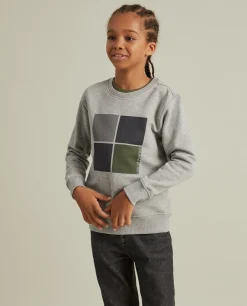 Sweater de algodão com estampado