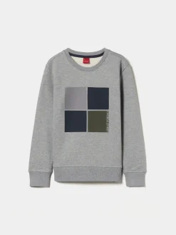 Sweater de algodão com estampado