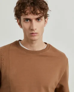 Sweater de algodão decote redondo