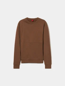 Sweater de algodão decote redondo