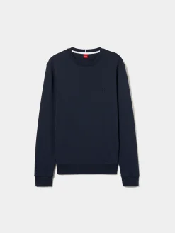 Sweater de algodão decote redondo