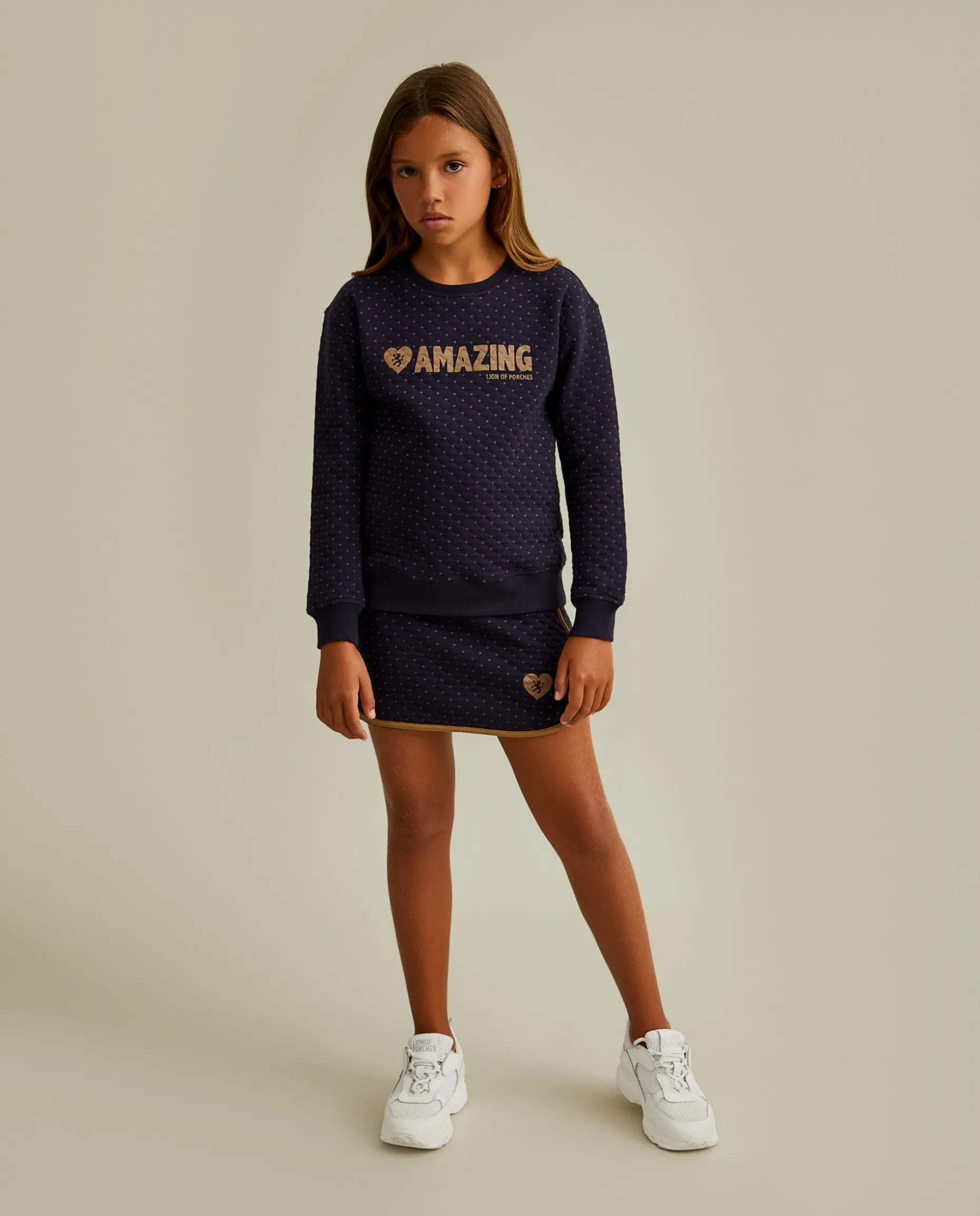 Sweater de malha com estampado