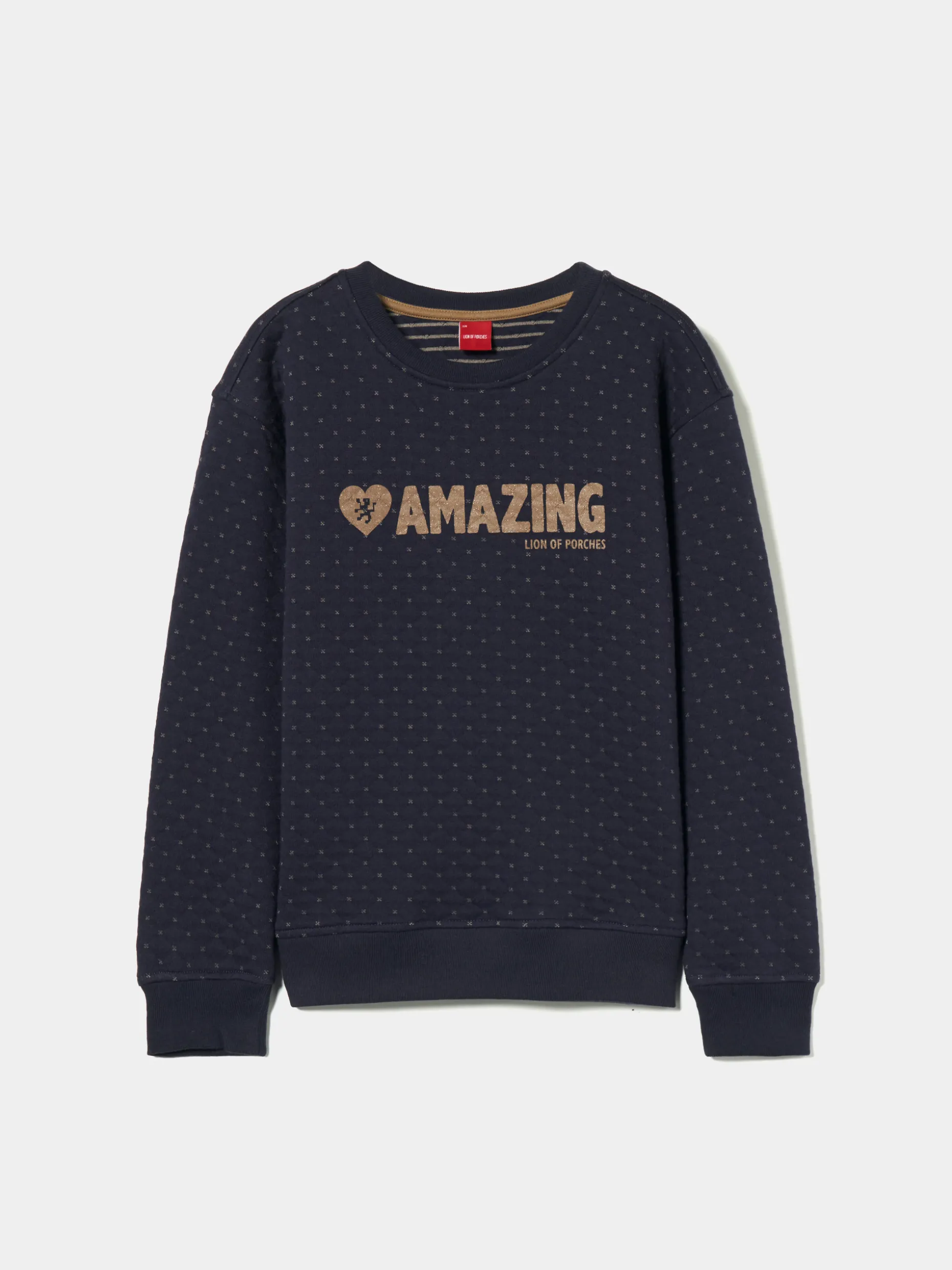 Sweater de malha com estampado