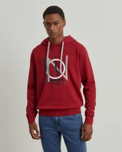 Sweater estampada com capuz