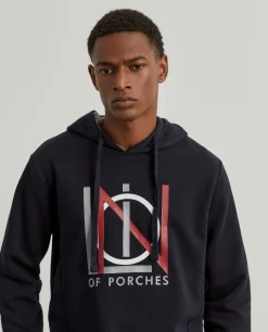 Sweater estampada com capuz