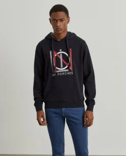 Sweater estampada com capuz