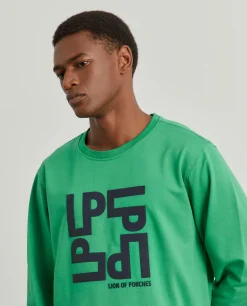 Sweater estampada de algodão