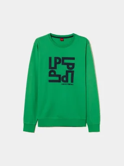 Sweater estampada de algodão