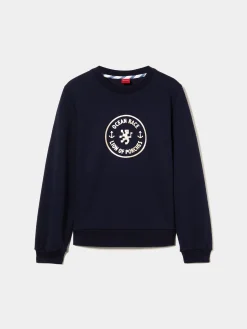 Sweater manga comprida com estampado