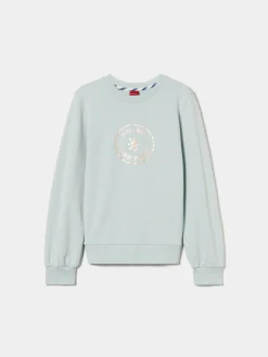 Sweater manga comprida com estampado