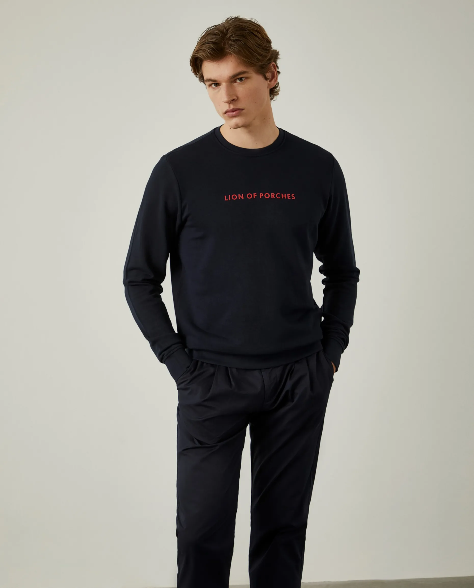 Sweatshirt de algodão com logotipo