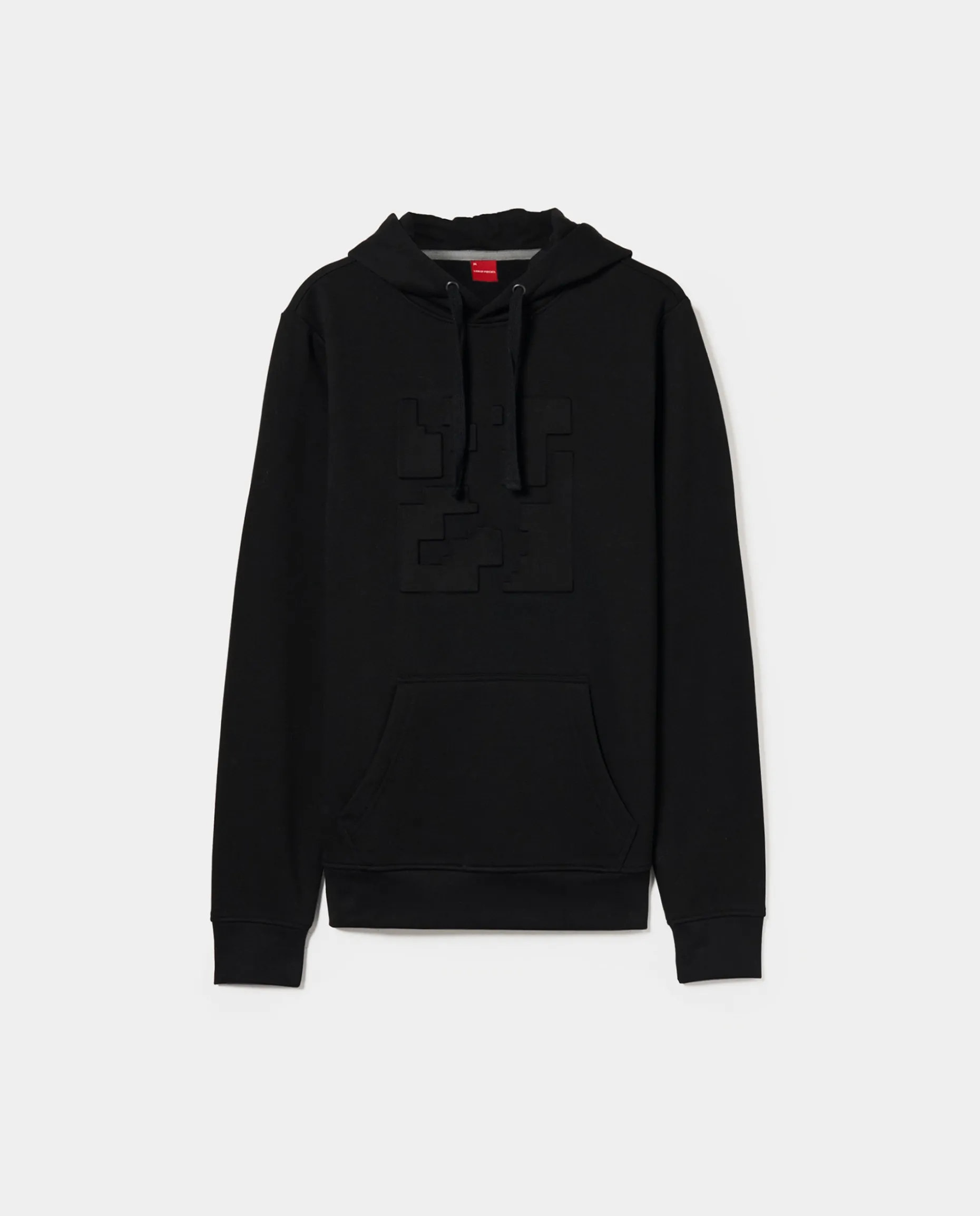 Sweatshirt com capuz mistura de algodão