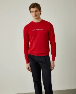 Sweatshirt de algodão com branding