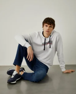 Sweatshirt de algodão com capuz