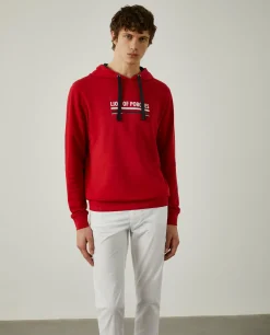 Sweatshirt de algodão com capuz