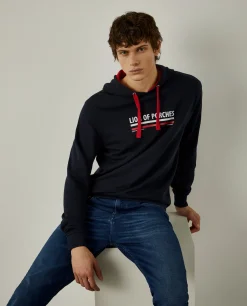 Sweatshirt de algodão com capuz