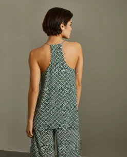 Top de alças fluido