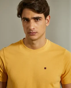 T-shirt básica de algodão