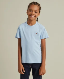 T-shirt básica de algodão