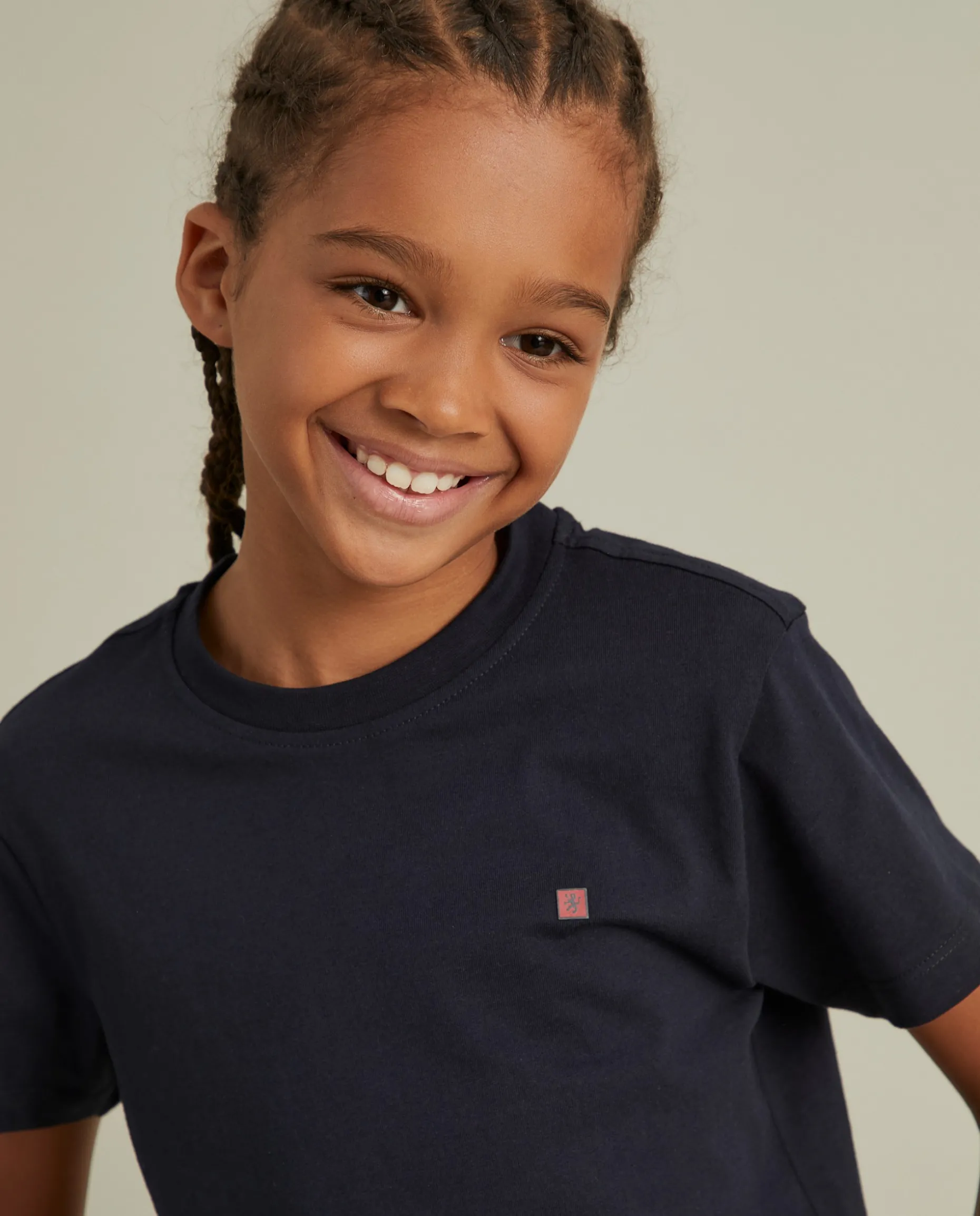 T-shirt básica de algodão