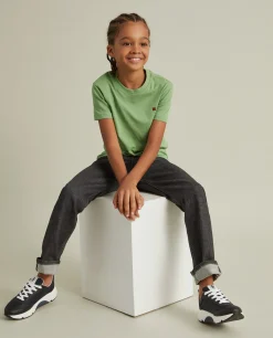 T-shirt básica de algodão