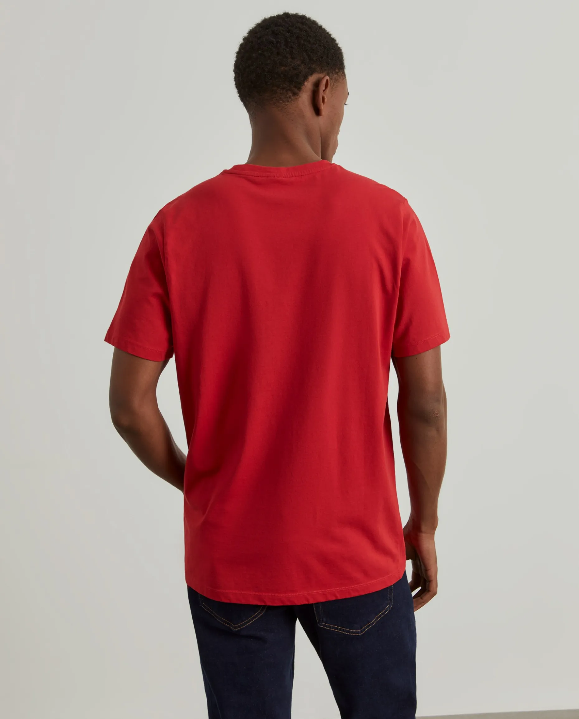 T-shirt básica de algodão