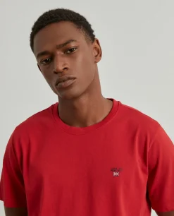 T-shirt básica de algodão