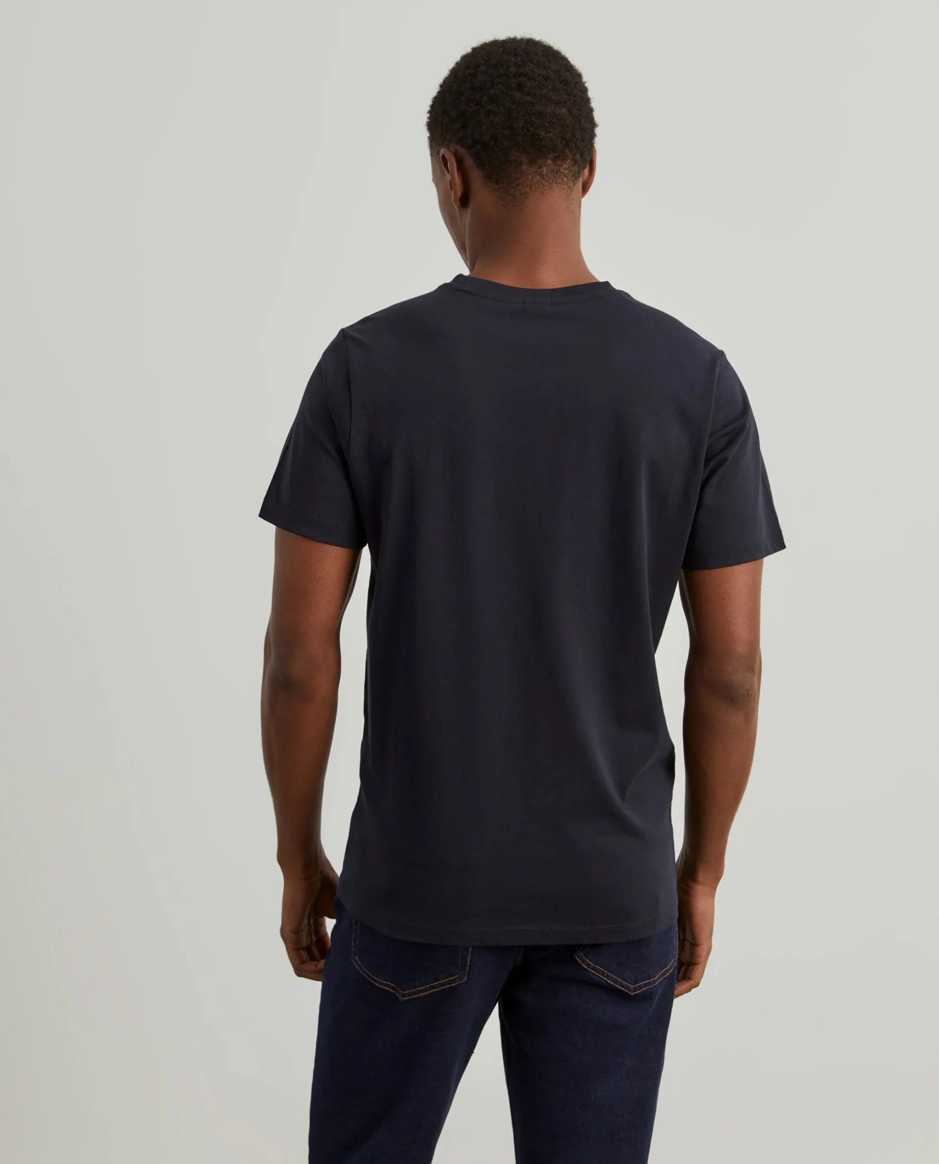 T-shirt básica de algodão