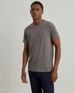 T-shirt básica de algodão