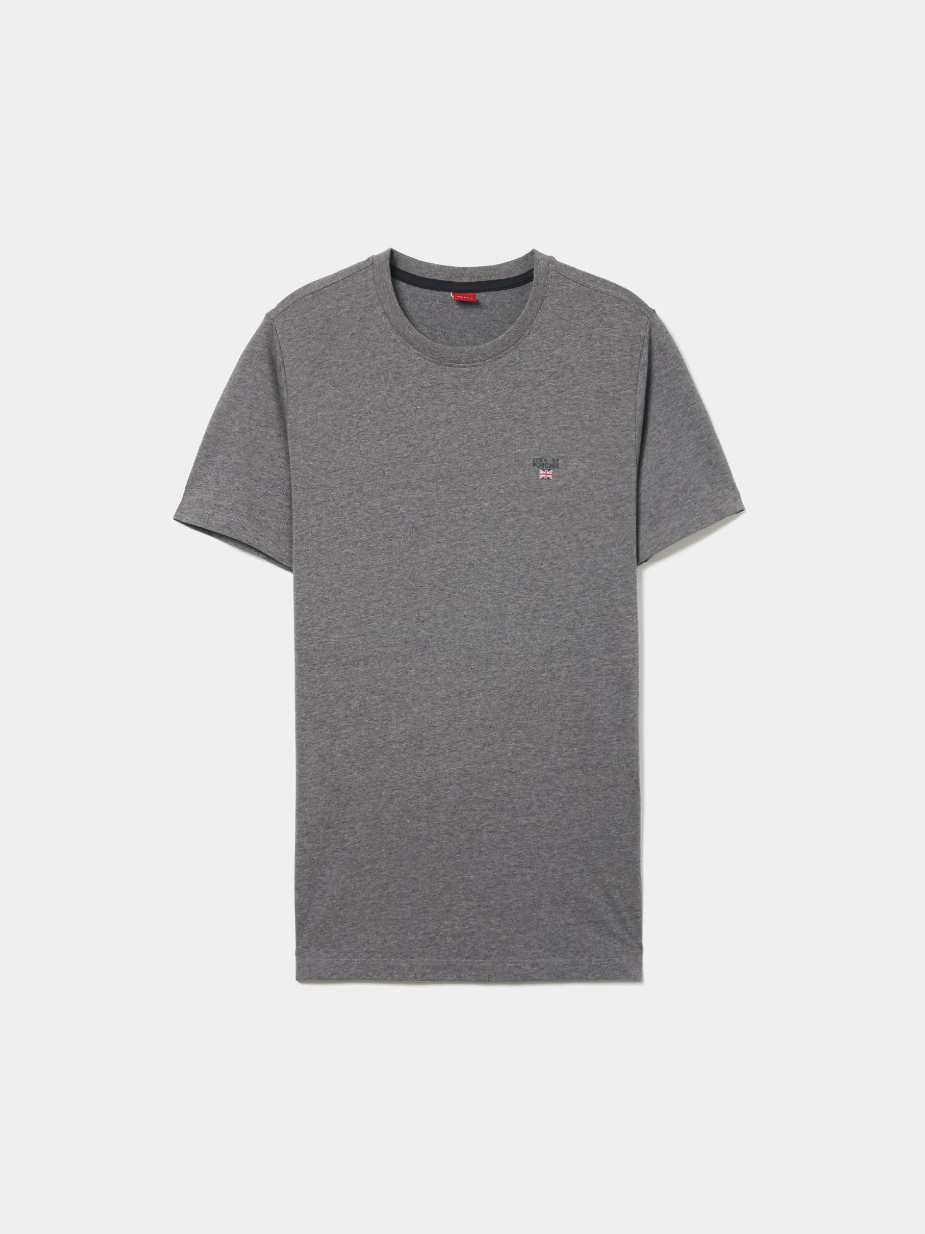 T-shirt básica de algodão