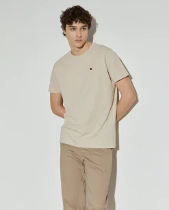 T-shirt básica de algodão