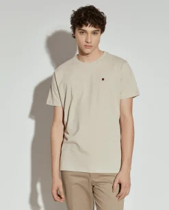 T-shirt básica de algodão