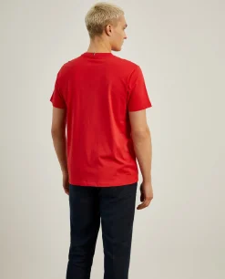 T-shirt básica de algodão