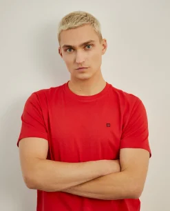 T-shirt básica de algodão