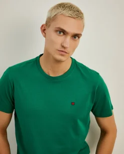 T-shirt básica de algodão