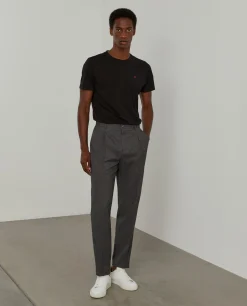 T-shirt básica de algodão