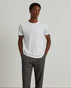 T-shirt básica de algodão