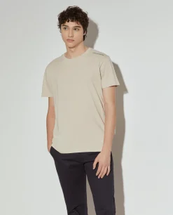 T-shirt básica de algodão