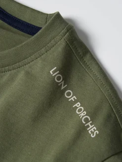 T-shirt básica de algodão