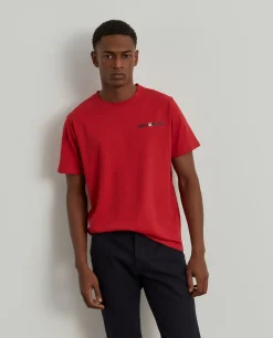 T-shirt básica de algodão