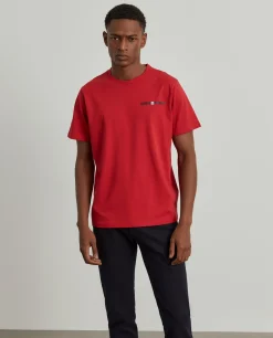 T-shirt básica de algodão