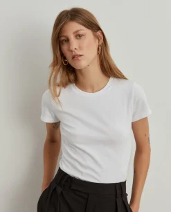 T-shirt básica de algodão