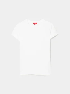 T-shirt básica de algodão